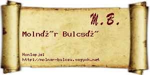 Molnár Bulcsú névjegykártya