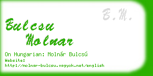 bulcsu molnar business card